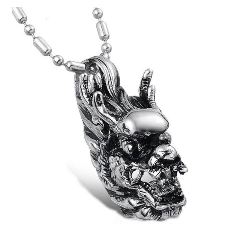 The Queen of Quality Male Kirin Titanium Necklace 