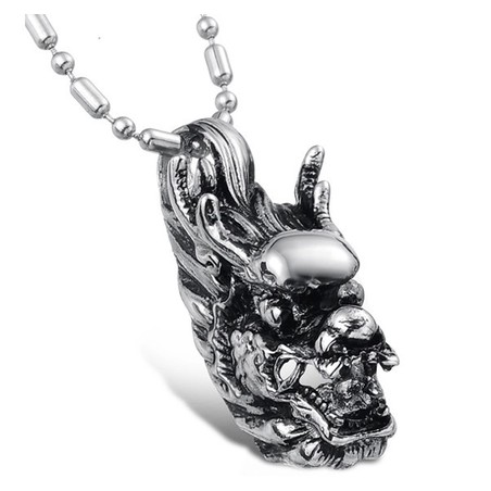 The Queen of Quality Male Kirin Titanium Necklace 