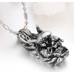 The Queen of Quality Male Kirin Titanium Necklace 