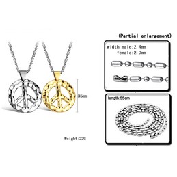 Superior Quality Male Classic Titanium Necklace 