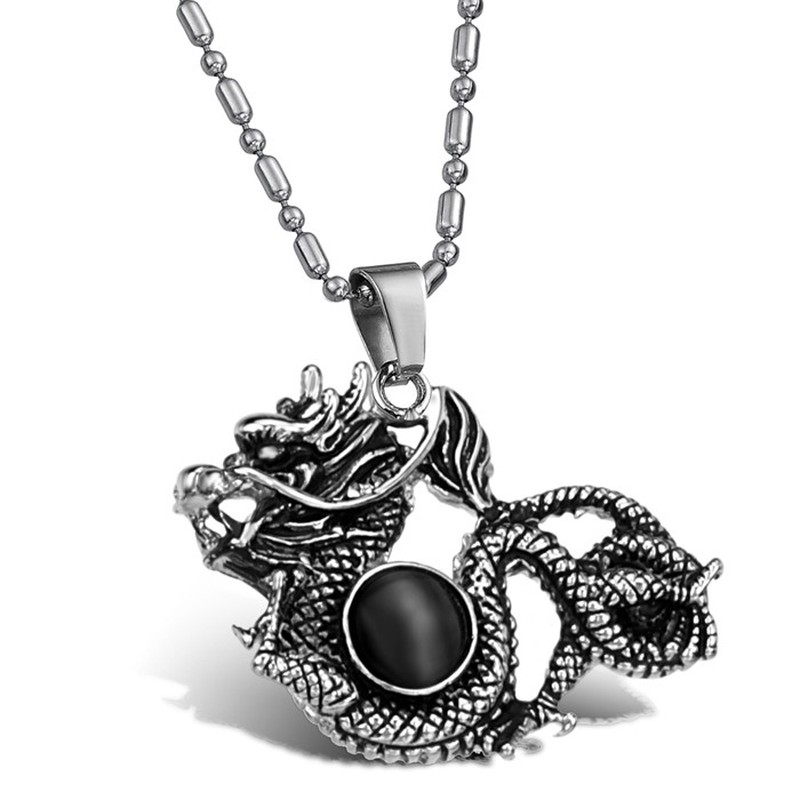 Well-known for Its Fine Quality Male Titanium Necklace With Beads