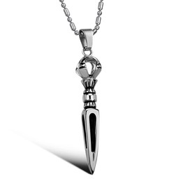 High Quality Male Prismatic Titanium Necklace 