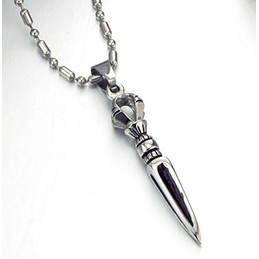 High Quality Male Prismatic Titanium Necklace 