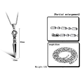 High Quality Male Prismatic Titanium Necklace 