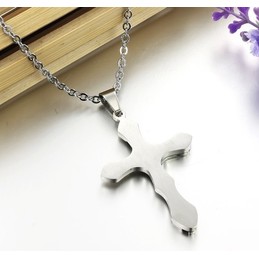 Easy to Use Cross Titanium Necklace 