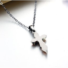 Selling Well all over the World Cross Titanium Necklace 