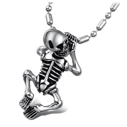 Quality and Quantity Assured Male Titanium Necklace 