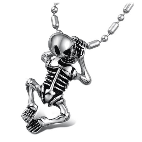 Quality and Quantity Assured Male Titanium Necklace 