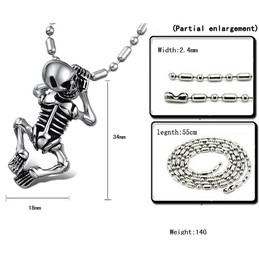 Quality and Quantity Assured Male Titanium Necklace 