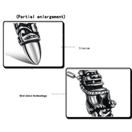 The King of Quantity Male Kirin Titanium Necklace 