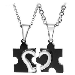 Quality and Quantity Assured Sweetheart Titanium Necklace For Lovers 