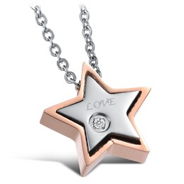 Durable in Use Sweetheart Titanium Necklace For Lovers 