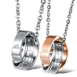 The Queen of Quality Concise Titanium Necklace For Lovers 