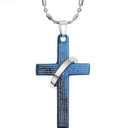 The Queen of Quality Cross Titanium Necklace For Lovers 