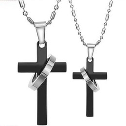 Quality and Quantity Assured Cross Titanium Necklace For Lovers 