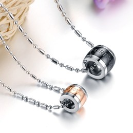 Dependable Performance Endless Love Titanium Necklace For Lovers 