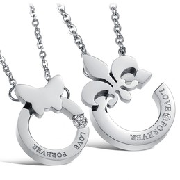 The Queen of Quality Titanium Necklace For Lovers 