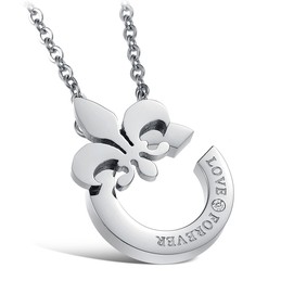 The Queen of Quality Titanium Necklace For Lovers 
