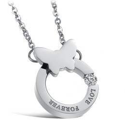 The Queen of Quality Titanium Necklace For Lovers 
