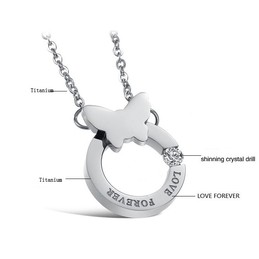 The Queen of Quality Titanium Necklace For Lovers 