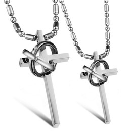 Easy to Use Cross Titanium Necklace For Lovers