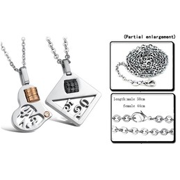 Stable Quality Titanium Necklace For Lovers