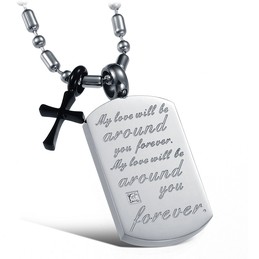 High Quality Elegant Titanium Necklace For Lovers 