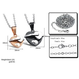 Selling Well all over the World Sweetheart Titanium Necklace For Lovers