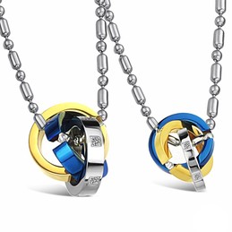 Quality and Quantity Assured Tricyclic Titanium Necklace For Lovers 