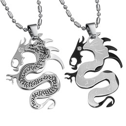 High Quality Dragon Shape Titanium Necklace For Lovers 