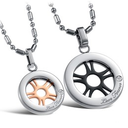 The Queen of Quality Titanium Necklace For Lovers 