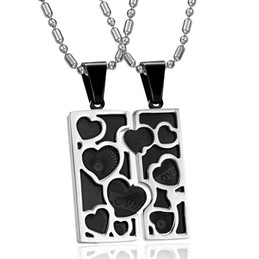 The Queen of Quality Black Titanium Necklace For Lovers 