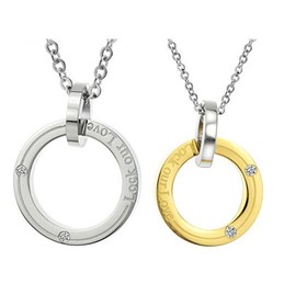 Easy to Use Titanium Necklace For Lovers 