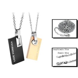 Easy to Use Endless Love Titanium Necklace For Lovers