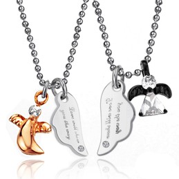 Superior Quality Leaf Shape Titanium Necklace For Lovers 