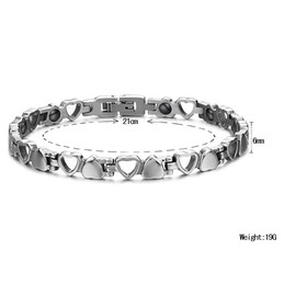 The King of Quantity Hollow Sweetheart Titanium Bracelet For Lovers 