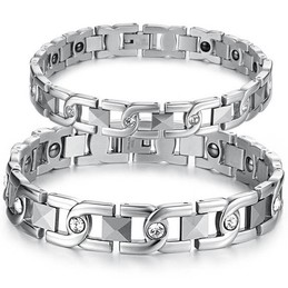 Wide Varieties Antifatigue Titanium Bracelet For Lovers 