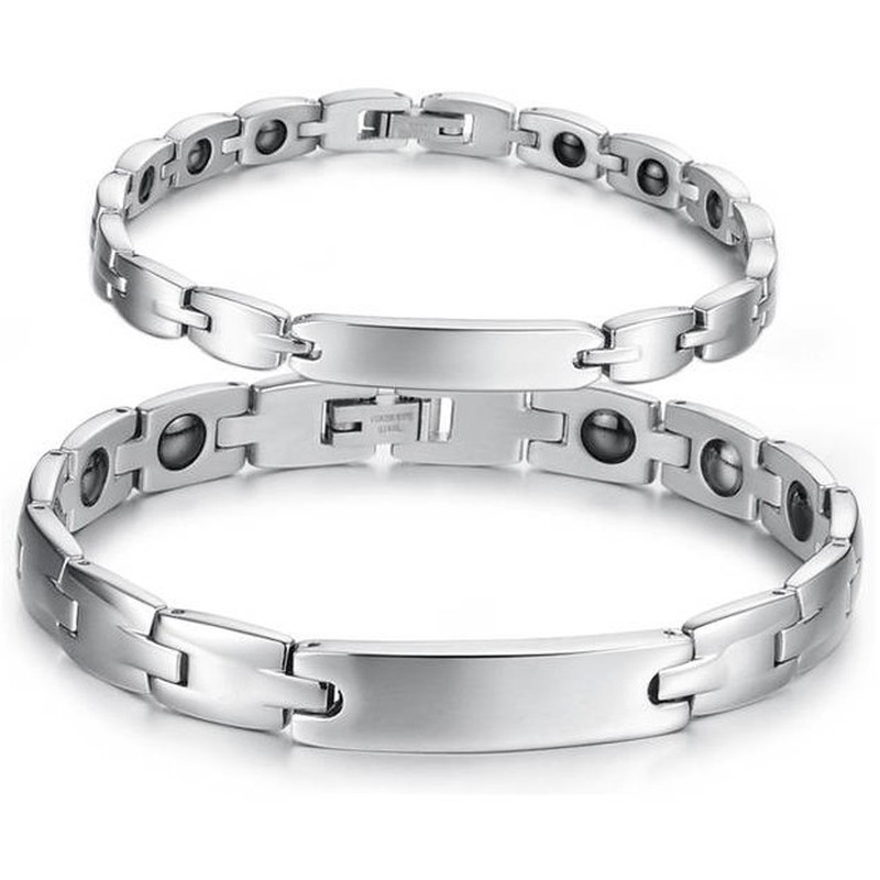 Selling Well all over the World Health Titanium Lodestone Bracelet For Lovers 