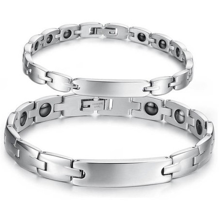 Selling Well all over the World Health Titanium Lodestone Bracelet For Lovers 