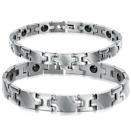 Excellent Quality Health Titanium Lodestone Bracelet For Lovers 