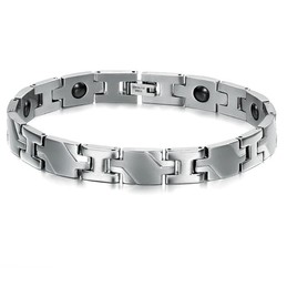 Excellent Quality Health Titanium Lodestone Bracelet For Lovers 