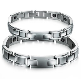 Excellent Quality Health Titanium Lodestone Bracelet For Lovers 