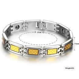 High Quality Antifatigue Titanium Bracelet For Lovers 
