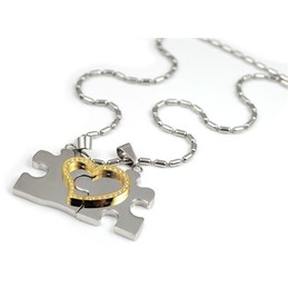 Puzzle Heart-shaped pendant