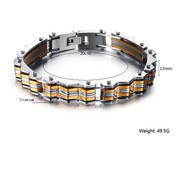 Stable Quality Male Titanium Bracelet 