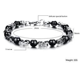 Durable in Use Male Titanium Bracelet 