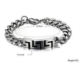 The Queen of Quality Male Great Wall Titanium Bracelet