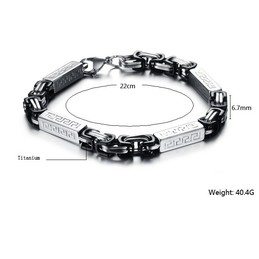 Well-known for Its Fine Quality Male Titanium Bracelet 
