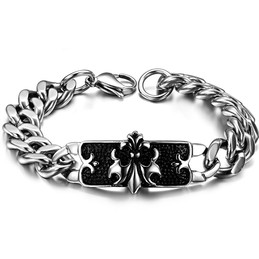World-wide Renown Male Classic Titanium Bracelet