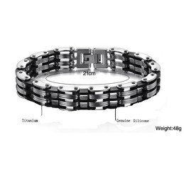 Dependable Performance Male Classic Titanium Bracelet 